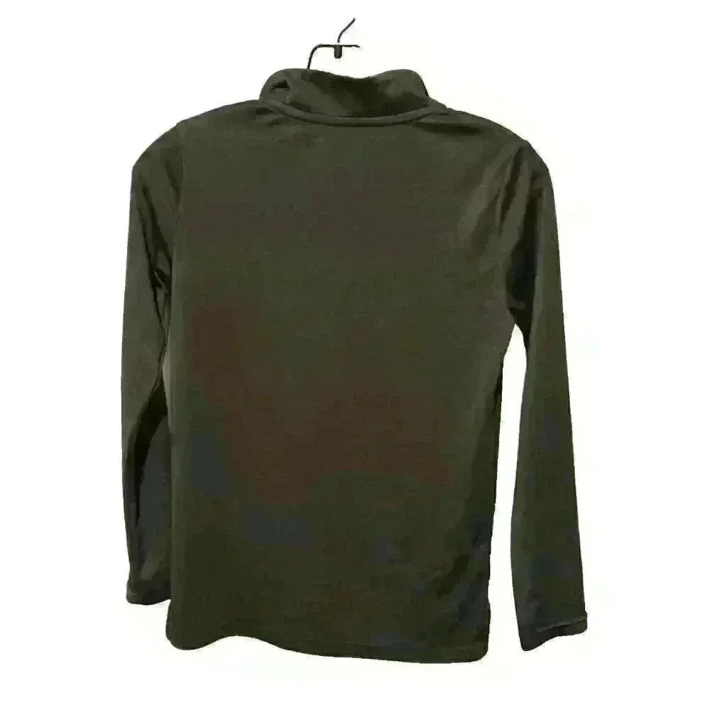 Under Amour Heat Gear 1/4 Zip Pullover Sweatshirt Youth Size L Black Unisex